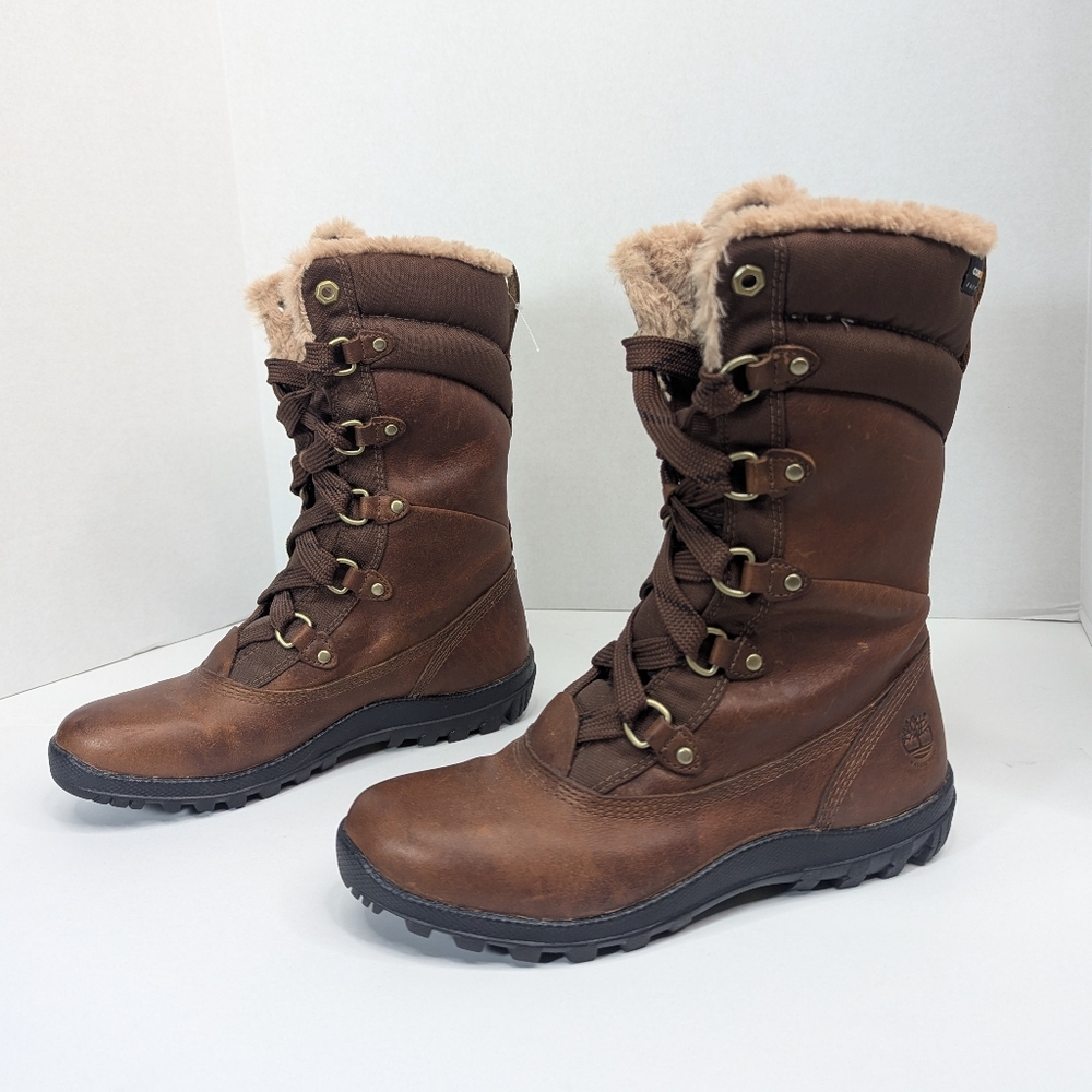 TIMBERLAND Mount Hope Insulated Waterproof Winter Boots Sz 8 - Picture 7 of 15